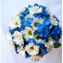 Svatební kytice -modrá louka