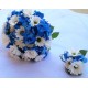 Svatební kytice -modrá louka