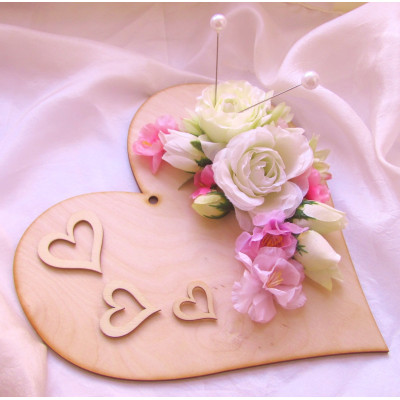  podložka pod prstýnky -bílorůžová varianta