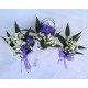 Svatební kytice - levandule v krajkách