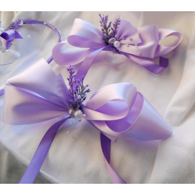 Mašle na zrcátko auta- levandule