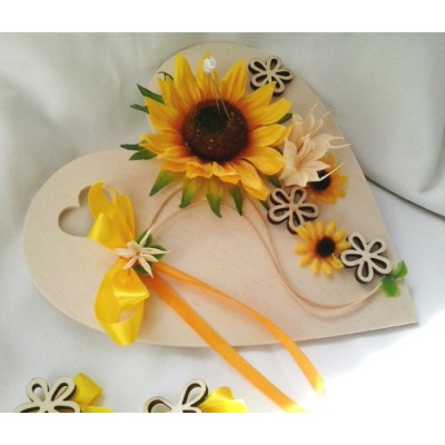  podložka pod prstýnky -slunečnice