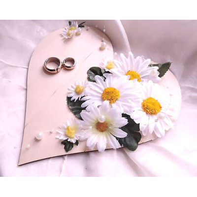  podložka pod prstýnky -kopretinky