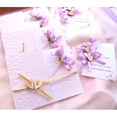 svatební oznámení  "Motýlek"