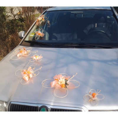 Výzdoba svatebního auta- 7 motýlů