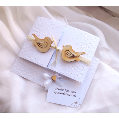 svatební oznámení "Ptáčci"