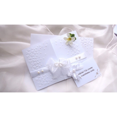 svatební oznámení "Sněhobílé"