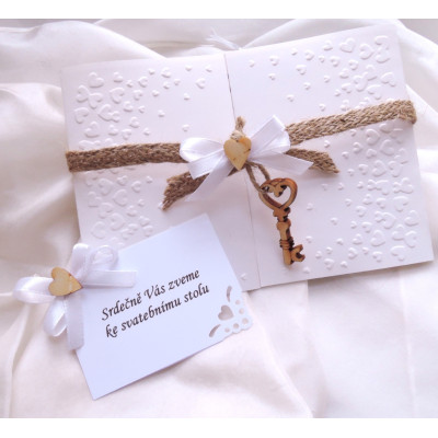 svatební oznámení "Klíč ke štěstí"