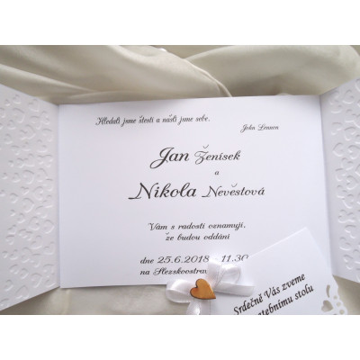 svatební oznámení "Klíč ke štěstí"
