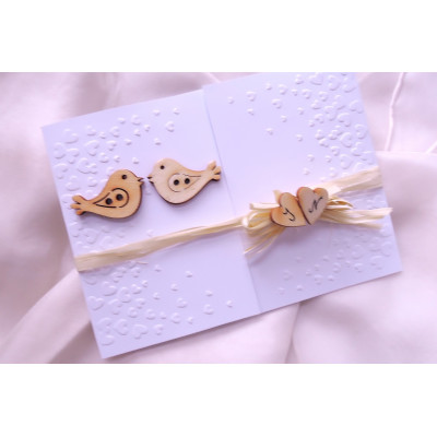 svatební oznámení "Ptáčci malí"