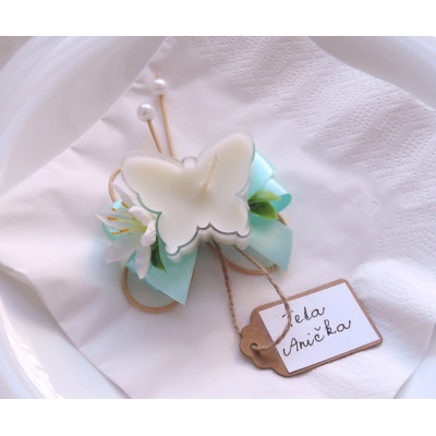 Dárek pro hosty - svícínek "Motýlek" 