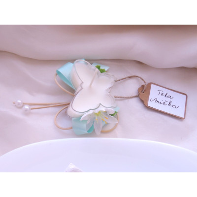 Dárek pro hosty - svícínek "Motýlek" 