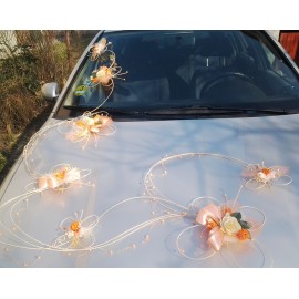 Výzdoba auta- 7 motýlů romantic