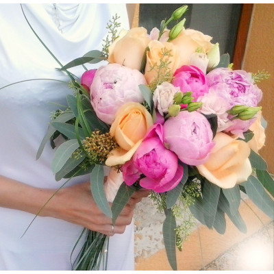 Svatební kytice v boho stylu