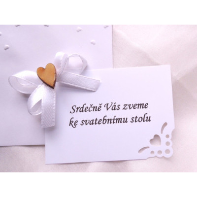 Pozvánka ke svatebnímu stolu 1