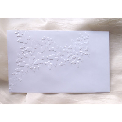 Embosovaná obálka 1 s motýlky