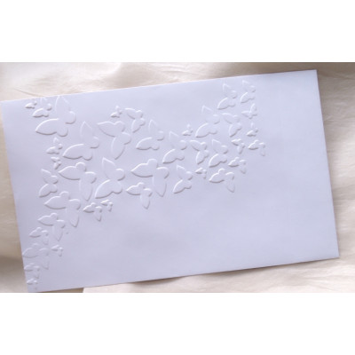 Embosovaná obálka 2 s motýlky