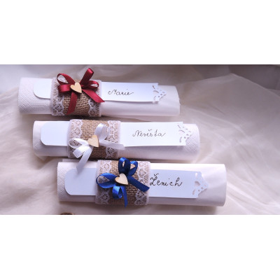 2v1 kroužek na ubrousky - jmenovka