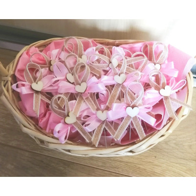 Vývazek jutový s barevnou stuhou