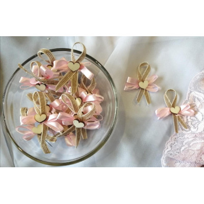 Vývazek jutový s barevnou stuhou