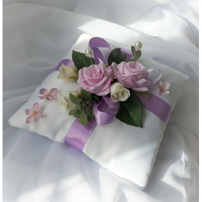 polštářek na prstýnky " růžovofialový"