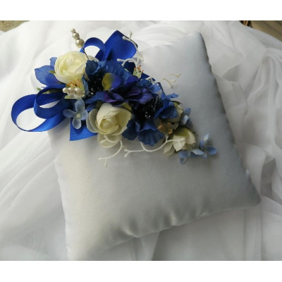 Polštářek  na prstýnky " modrá noc"