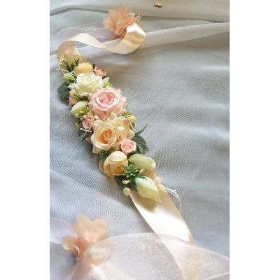 květinový opasek růžovomeruňkový