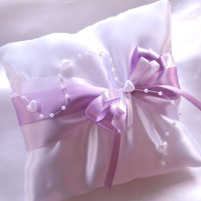 Polštářek na prstýnky -fialové odstíny