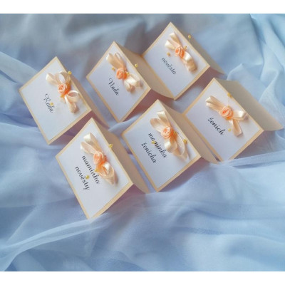 Svatební jmenovky - meruńková varianta