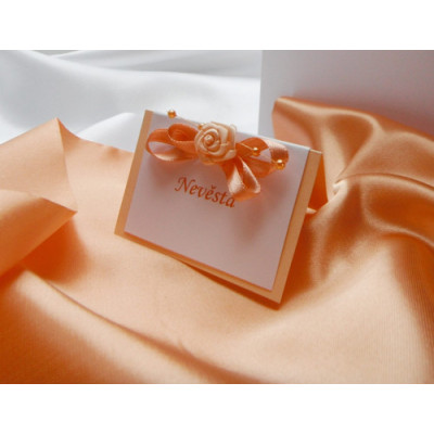 Svatební jmenovky - meruńková varianta