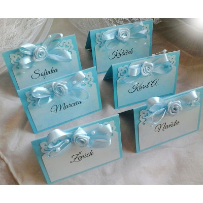 Svatební jmenovky - nebeské ornamenty