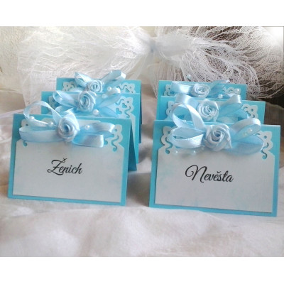 Svatební jmenovky - nebeské ornamenty