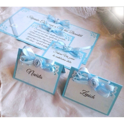 Svatební jmenovky - nebeské ornamenty