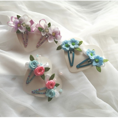 Dětské květinové sponky-pukačky