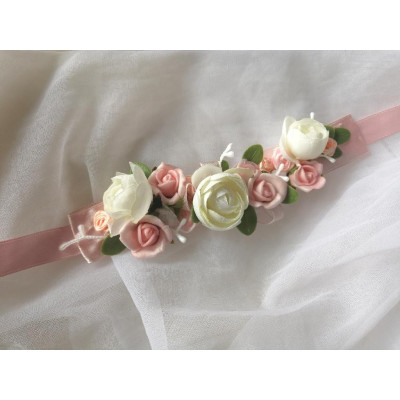 náramek -meruňky v růžích