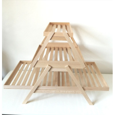 Etažér dřevěný na slaný nebo sladký bar 3 patrový - půjčení