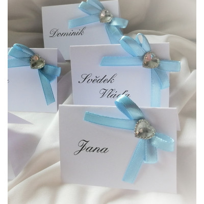 Jmenovka s ozdobným srdíčkem