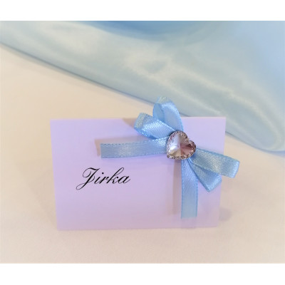 Jmenovka s ozdobným srdíčkem