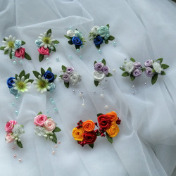 Náušnice - květinové romantické
