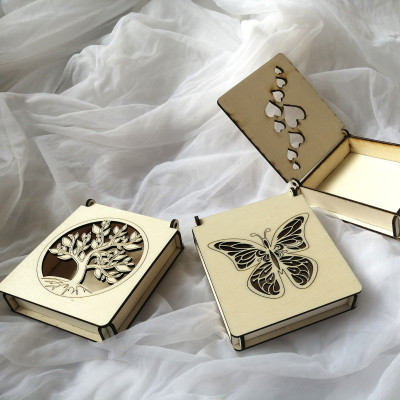 Krabička dárková dřevěná - varianty