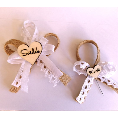 svatební vývazek větší přírodní