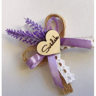 Vývazky pro svědky a rodiče levandulové