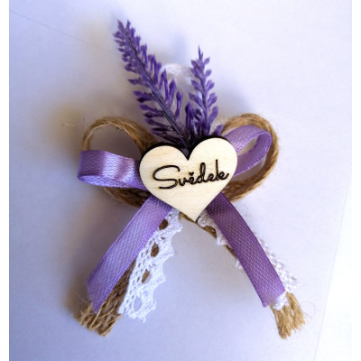 Vývazky pro svědky a rodiče levandulové