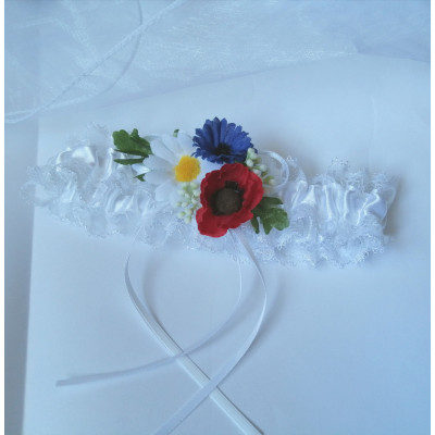 Svatební podvazek krajkový folklorní