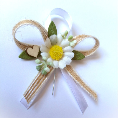 vývazky luční bílé s jutou- větší