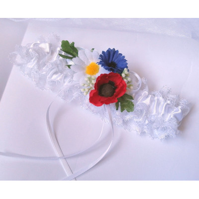 Svatební podvazek krajkový folklorní