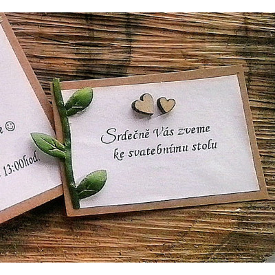 Pozvánka ke svatebnímu stolu 8