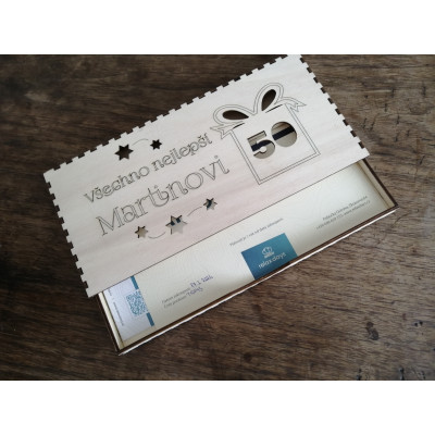 Krabička na peníze nebo dárkový poukaz