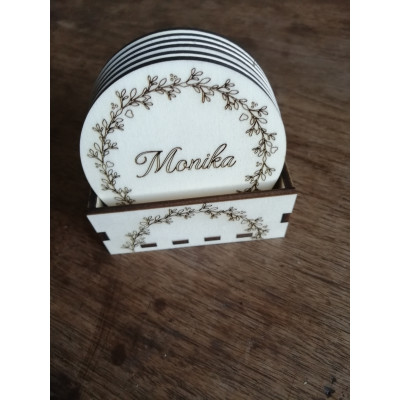 jmenovka- podtácek se jménem 1ks