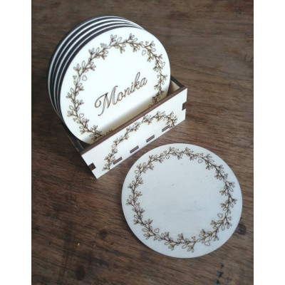 jmenovka- podtácek se jménem 1ks